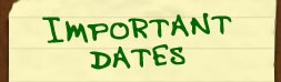 Towanda Important Dates